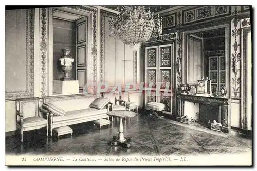 Ansichtskarte AK Compiegne Le Chateau Salon de Repos du Prince Imperial