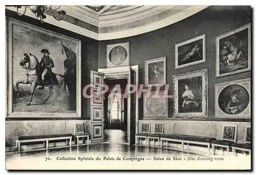 Ansichtskarte AK Collection Speciale du Palais de Compiegne Salon de Stuc Napoleon 1er