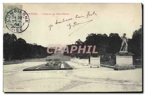 Cartes postales Compiegne L'Avenue des Beaux Monts