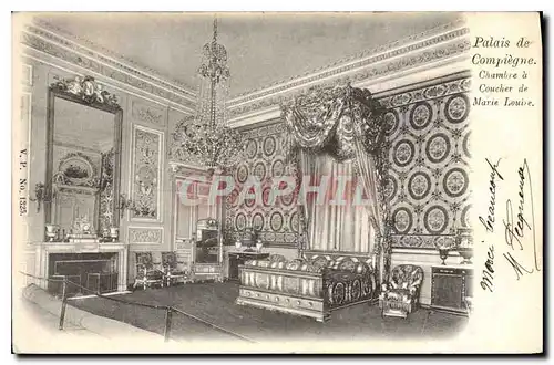 Cartes postales Palais de Compiegne Chambre a Coucher de Marie Louise