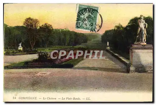 Cartes postales Compiegne Le Chateau La Plate Bande