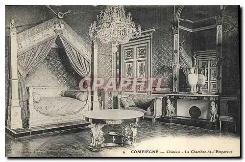 Ansichtskarte AK Compiegne Chateau La Chambre de l'Empereur