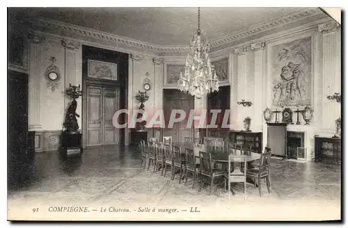 Ansichtskarte AK Compiegne Le Chateau Salle a Manger