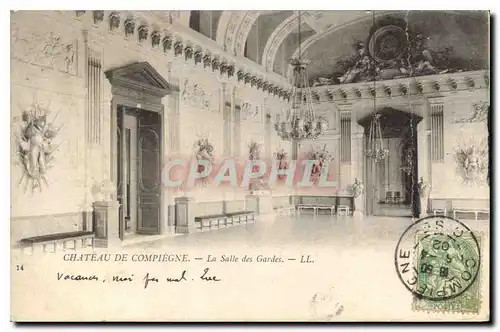 Ansichtskarte AK Chateau de Compiegne La Salle des Gardes