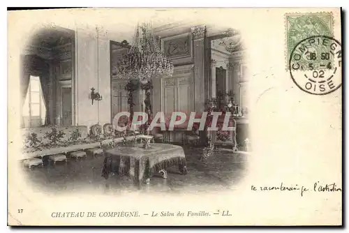 Cartes postales Chateau de Compiegne Le Salon des Familles