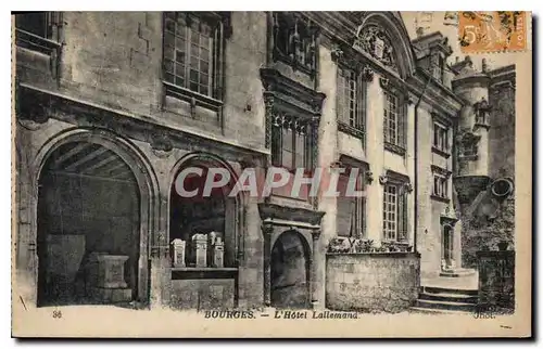 Cartes postales Bourges L'Hotel Lallemand