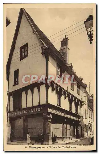 Cartes postales Bourges La Maison des Trois Flutes