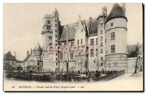 Cartes postales Bourges Facade Sud du Palais Jacques Coeur