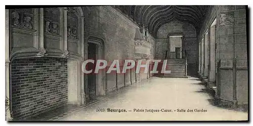 Cartes postales Bourges Palais Jacques Coeur Salle des Gardes