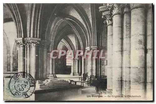 Ansichtskarte AK Bourges La Crypte de la Cathedrale