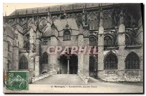 Ansichtskarte AK Bourges Cathedrale facade Nord