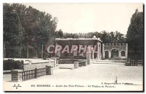 Ansichtskarte AK Bourges Jardin des Pres Fichaux Le Theatre de Verdure