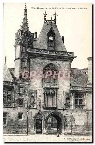 Cartes postales Bourges Le Palais Jacques Coeur Entree