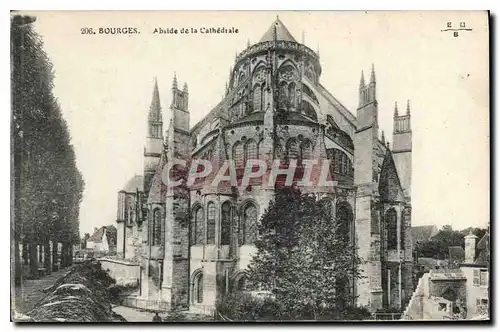 Ansichtskarte AK Bourges Abside de la Cathedrale