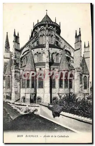 Ansichtskarte AK Bourges Abside de la Cathedrale