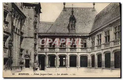 Ansichtskarte AK Bourges Palais Jacques Coeur Les Arcades