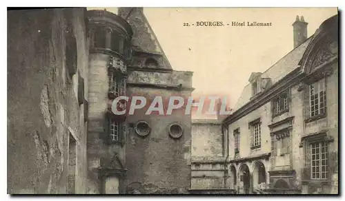 Ansichtskarte AK Bourges Hotel Lallemant