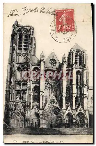 Cartes postales Bourges La Cathedrale