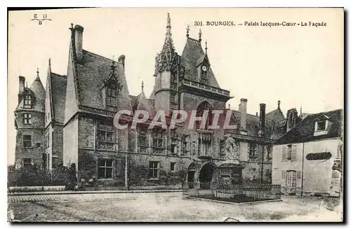 Cartes postales Bourges Palais Jacques Coeur La Facade