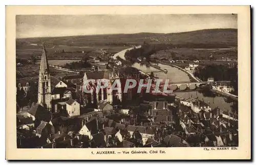 Ansichtskarte AK Auxerre Vue Generale Cote Est