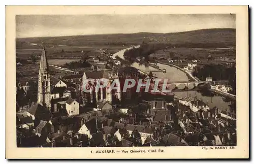 Cartes postales Auxerre Vue Generale Cote Est