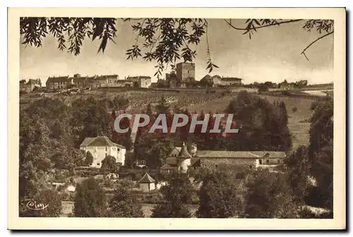 Ansichtskarte AK Semur en Brionnais S et L Le Chateau de la Vallee et vue generale