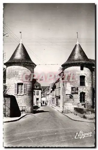Moderne Karte Chablis Yonne Porte Noel Vestiges des Fortifications