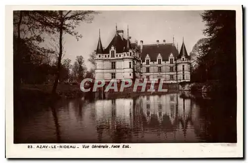 Cartes postales Azay le Rideau Vue Generale Face Est