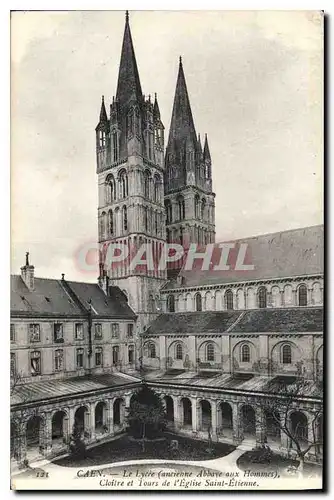 Ansichtskarte AK Caen Le Lycee ancienne Abbaye aux Hommes Cloitre Jours de l'Eglise Saint Etienne