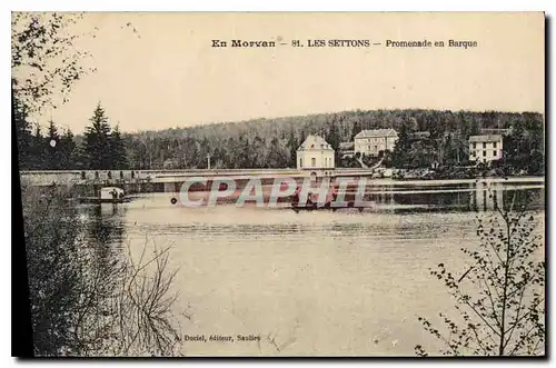 Ansichtskarte AK En Morvan Les Settons Promenade en Barque