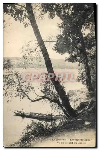 Cartes postales En Morvan lac des Settons vu de l'hotel du Chalet