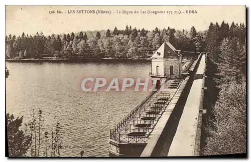 Ansichtskarte AK Les Settons Nievre la Digue du Lac