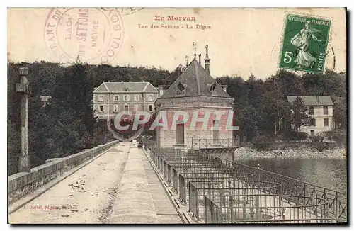 Cartes postales En Morvan Lac des Settons la Digue