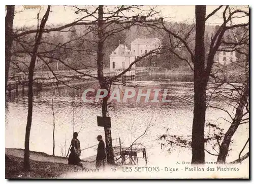 Ansichtskarte AK En Morvan les Settons Digue Pavillon des  Machines