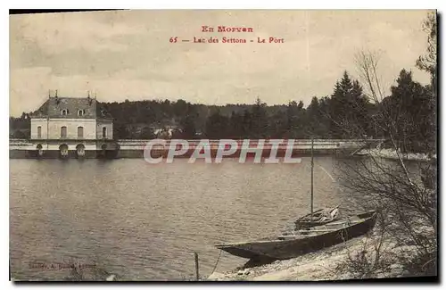 Ansichtskarte AK En Morvan Lac des Settons le Port