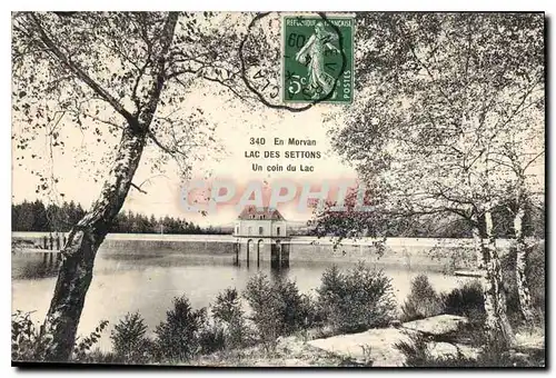 Cartes postales En Morvan Lac des Settons un coin du Lac