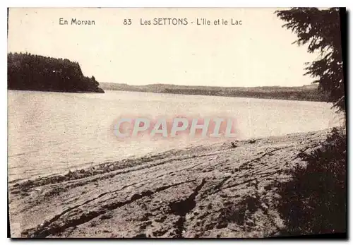 Ansichtskarte AK En Morvan les Settons l'Ile et le Lac