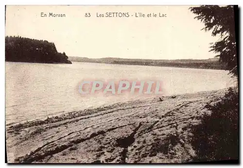 Cartes postales En Morvan les Settons l'Ile et le Lac