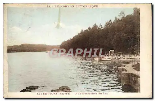 Cartes postales Les Settons Nievre vue d'ensemble du Lac