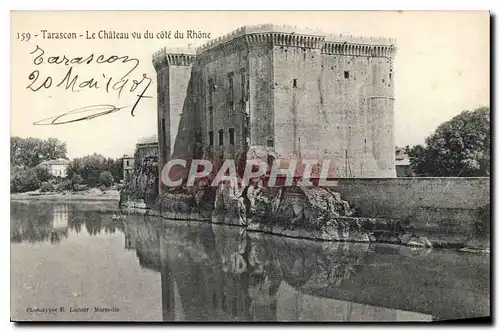 Ansichtskarte AK Tarascon le chateau vu du cote du Rhone