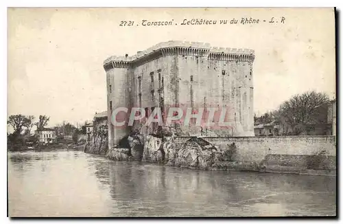 Ansichtskarte AK Tarascon le Chateau vu du Rhone