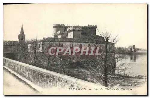 Cartes postales Tarascon vue du chateau du Roi Rene