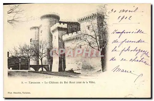 Cartes postales Tarascon le Chateau du Roi Rene Cote de la Ville