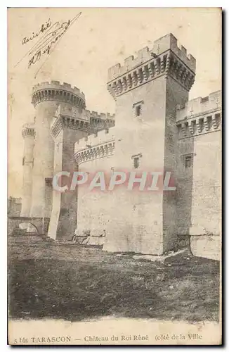 Cartes postales Tarascon Chateau du Roi Rene Cote de la Ville