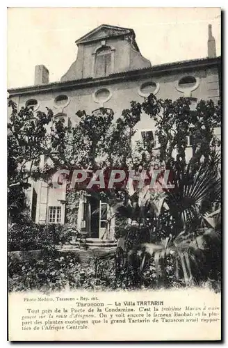 Cartes postales Tarascon la Villa Tartarin tout pres de la Porte de la Condamine c'est la troisiene maison a mai