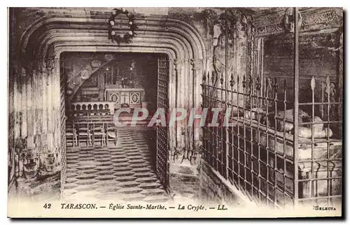 Cartes postales Tarascon Eglise Sainte Marthe la Crypte