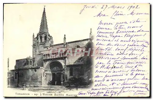 Cartes postales Tarascon l'Eglise Sainte Marthe