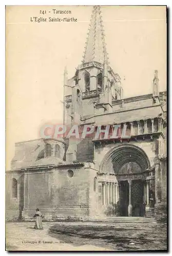 Cartes postales Tarascon l'eglise Sainte Marthe