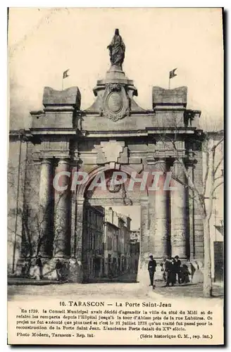 Ansichtskarte AK Tarascon la Porte Saint Jean en 1959 la Conseil Municipal avait decide d'agrandir la Ville du co