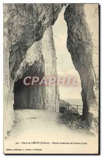 Cartes postales Foret de Lente Drome Route forestiere de Combe Laval